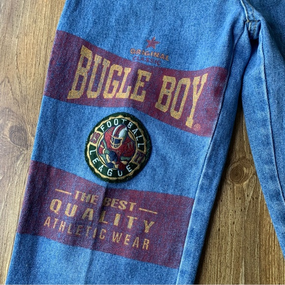 Vintage Bugle Boy Jeans XS 27x27 High Rise Mom 90s - Picture 2 of 11